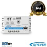 شارژکنترلر 20 آمپر 12/24 ولت PWM برند EPEVER مدل LS2024EU