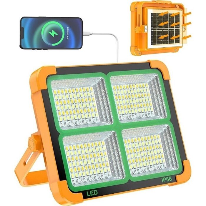 پروژکتور خورشیدی شارژی پاوربانکدار ویمکس مدل IR-V7260 - تصویر 1